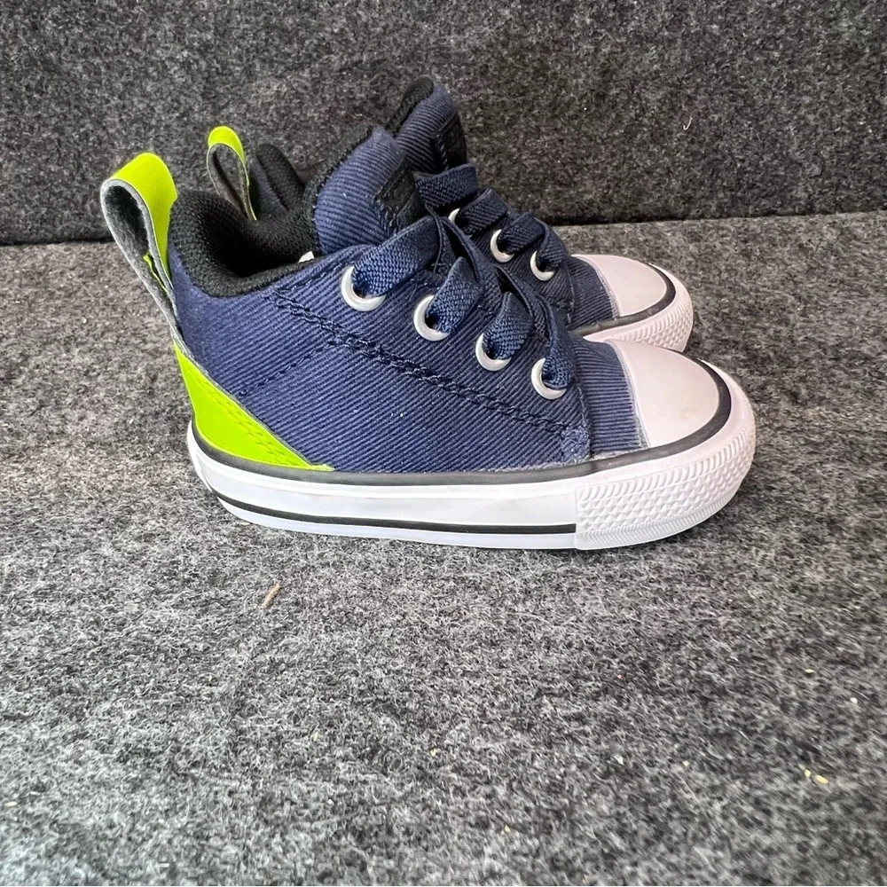 Converse Chuck Taylor All Star Axel Sneaker Infant Baby Navy/Green Shoes Size 3